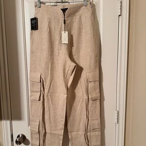 JLuxLabel Linen Cargo Pants